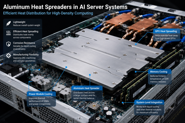 Aluminum Heat Spreaders in AI Server Systems