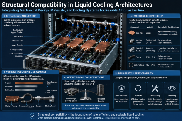 Structural Compatibility in Liquid Cooling Architectures