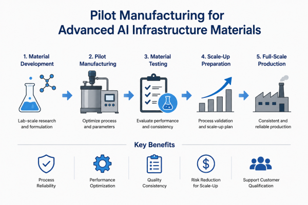Pilot Manufacturing for Advanced AI Infrastructure Materials