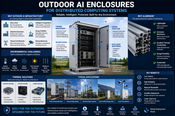 Outdoor AI Enclosures for Distributed Computing Systems