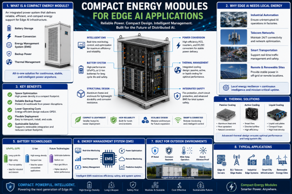 Compact Energy Modules for Edge AI Applications