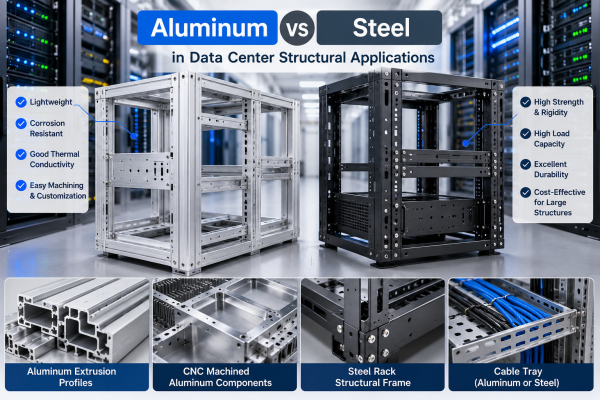Aluminum vs Steel in Data Center Structural Applications