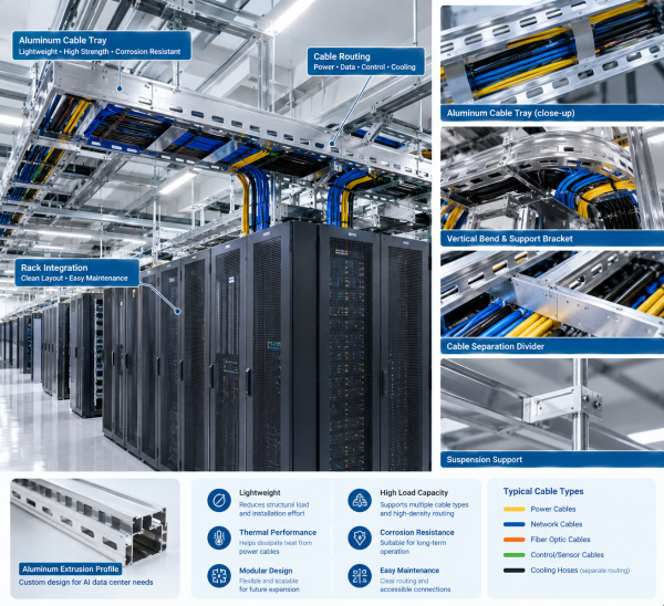 Aluminum Cable Trays for AI Data Centers: Design and Application Guide
