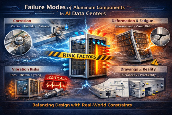 Failure Modes of Aluminum Components in AI Data Centers