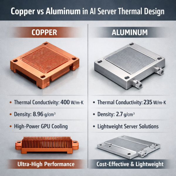 Aluminum vs Copper: Optimizing AI Server Thermal Design