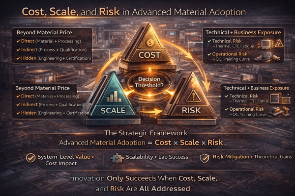 Cost, Scale, and Risk in Advanced Material Adoption
