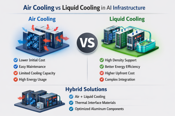 Air Cooling vs Liquid Cooling in AI Infrastructure: Choosing the Right Thermal Strategy
