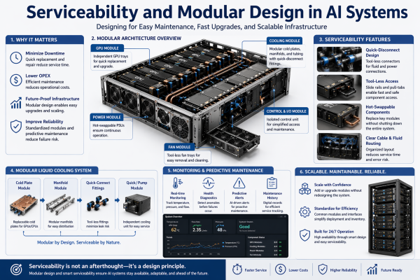 Serviceability and Modular Design in AI Systems: Enabling Scalable and Maintainable Infrastructure