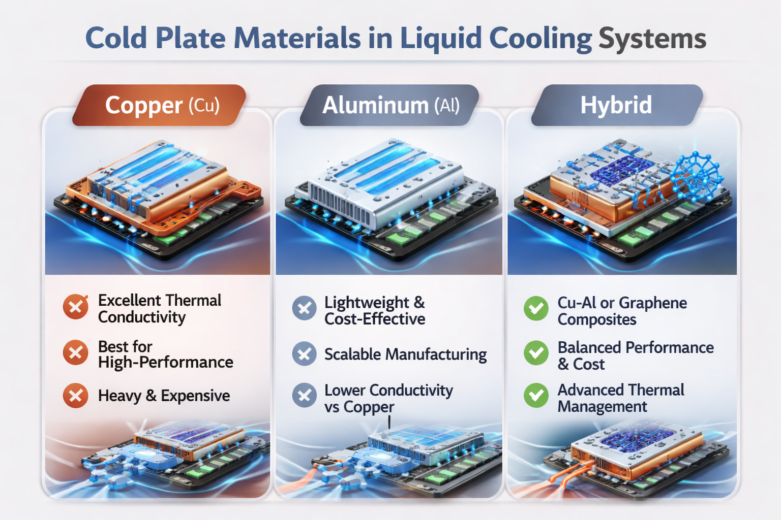 Cold Plate Materials in Liquid Cooling Systems: Choosing the Right ...