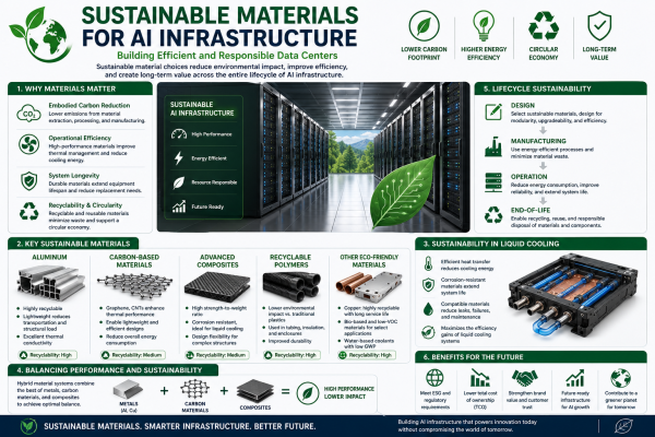 Sustainable Materials for AI Infrastructure: Building Efficient and Responsible Data Centers