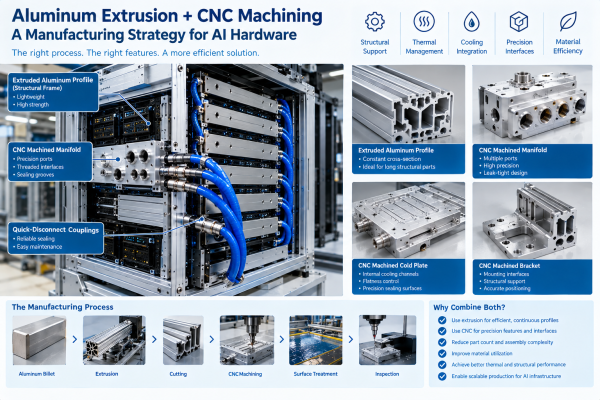 Aluminum Extrusion + CNC Machining: A Manufacturing Strategy for AI Hardware